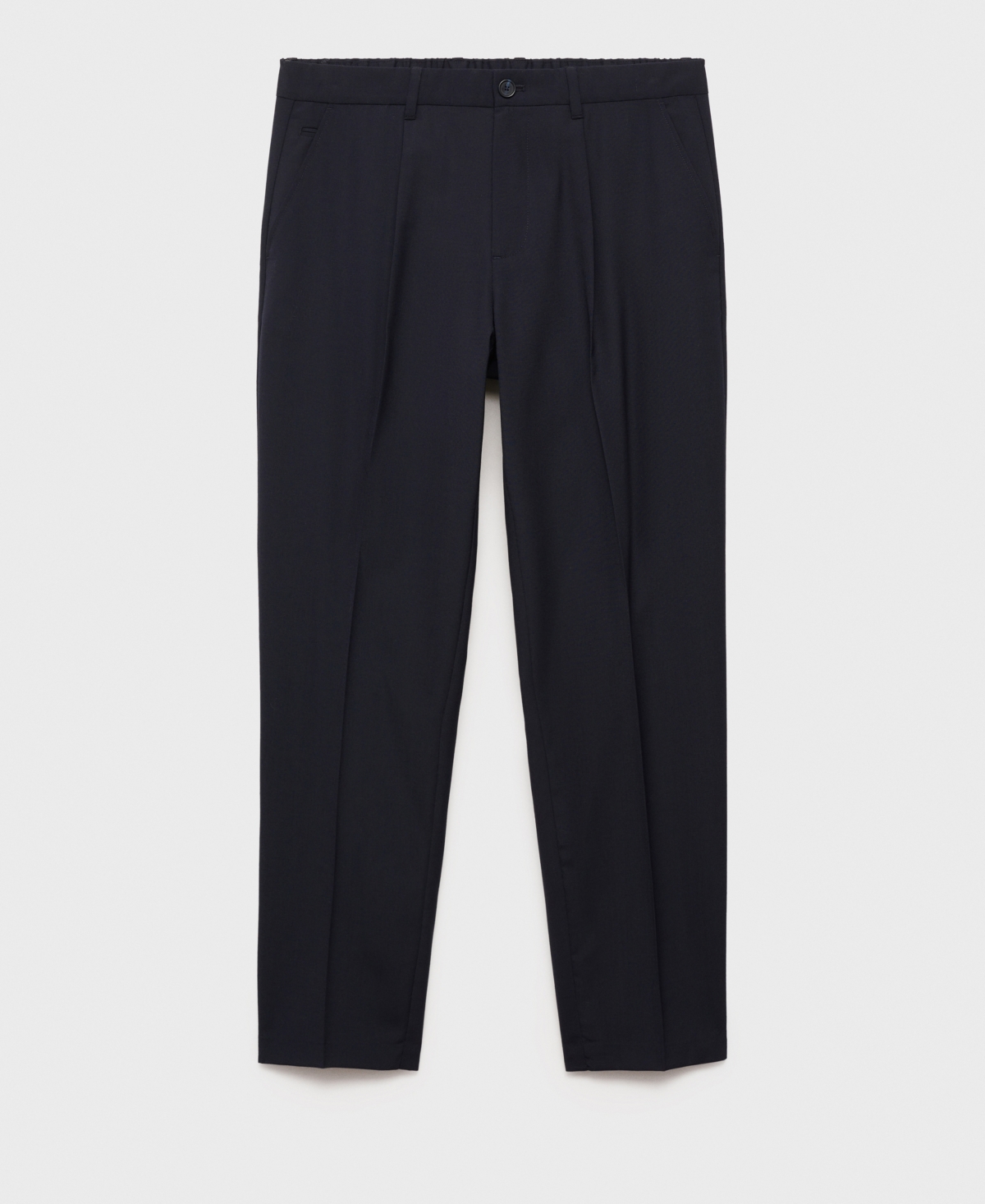 Mango Slim Fit Pants In Night Blue