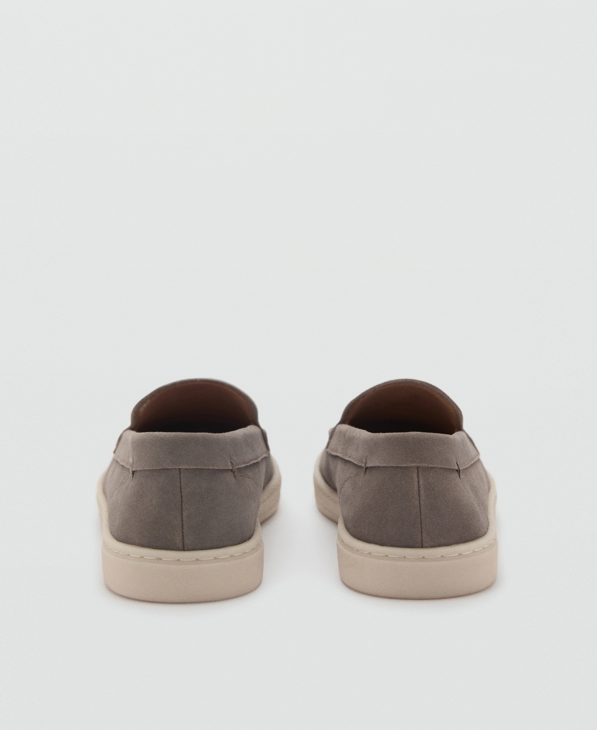 Mango Men's Split Leather Shoes In Gray