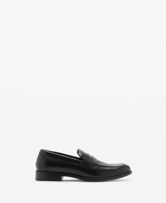 MANGO Men's Nappa Leather-Effect Moccasins