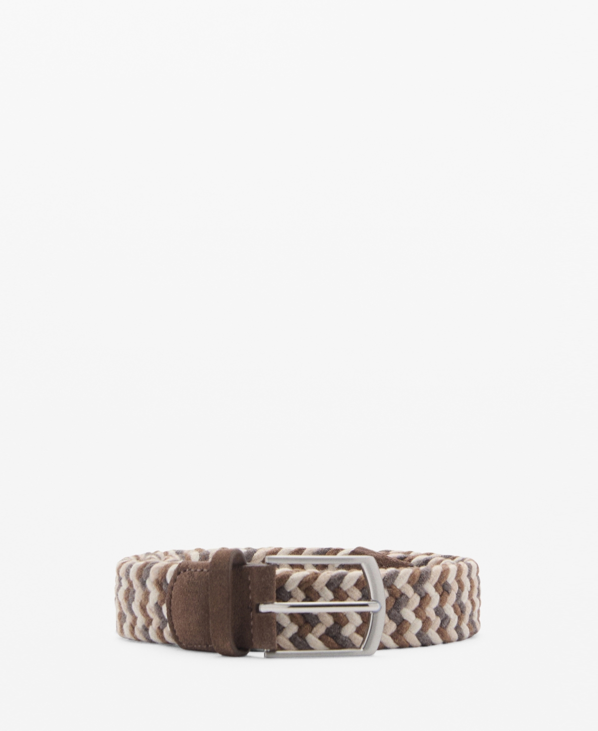 Men's Braided Elastic Colored Belt - Dark Navy