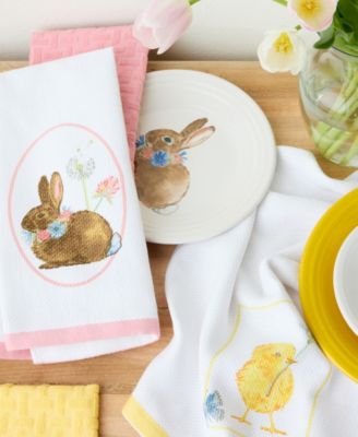 Easter Chick Cotton Kitchen Towel Set, 16" x 28"