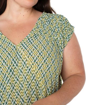 Liverpool Plus Size Tie-Back Knit Top