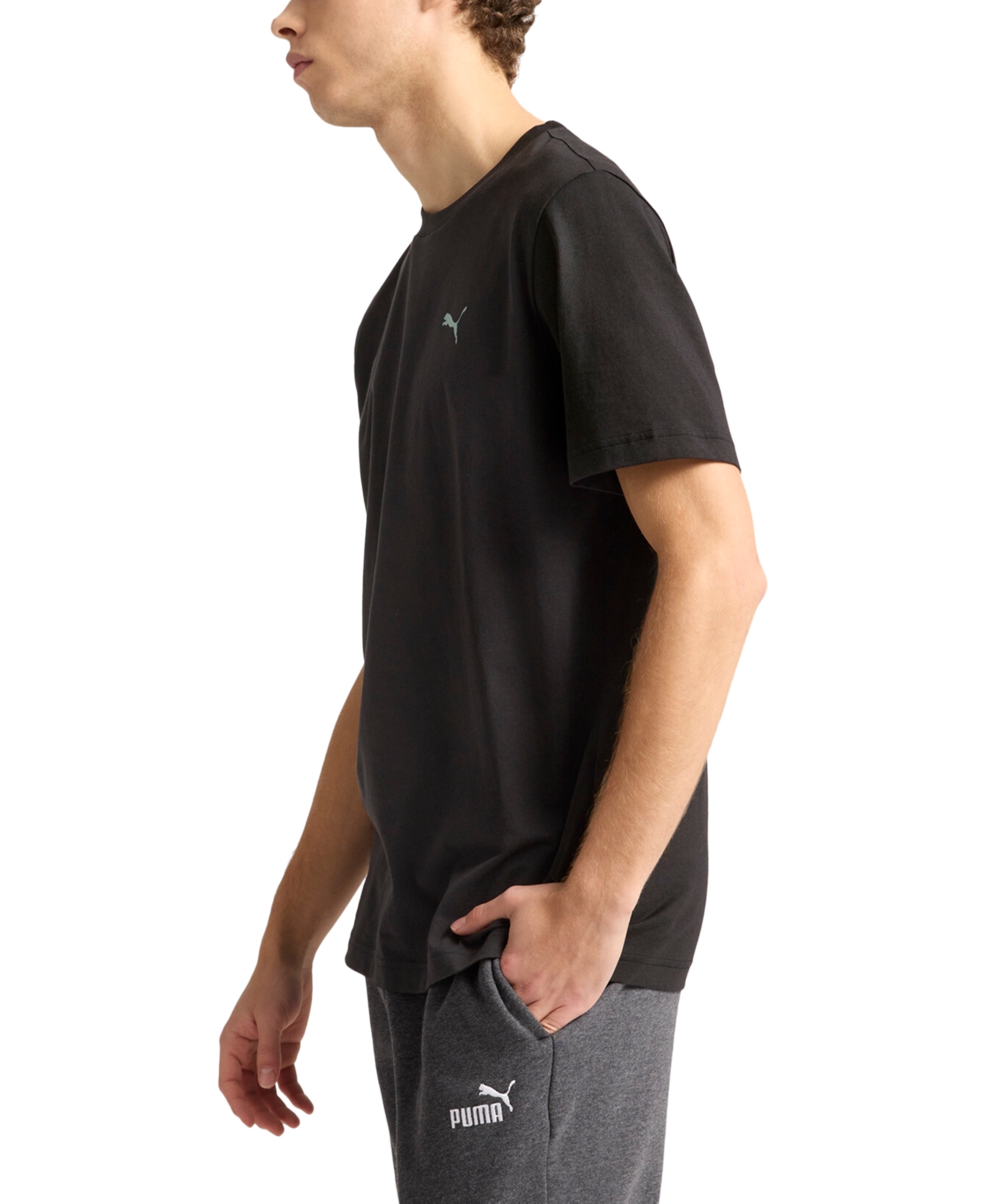 Puma Wardrobe Essentials Men's T-shirt In  Black