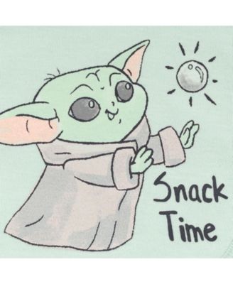 Starwars Baby Boys Mandalorian Yoda Layette Set Bodysuit Pant Bib Hat