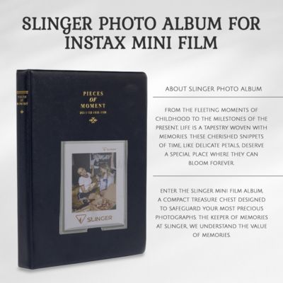 Instax Mini 99 Instant Film Camera, Matte Black, Bundle with 2x Instant Daylight Film, Photo Album and Protective Case