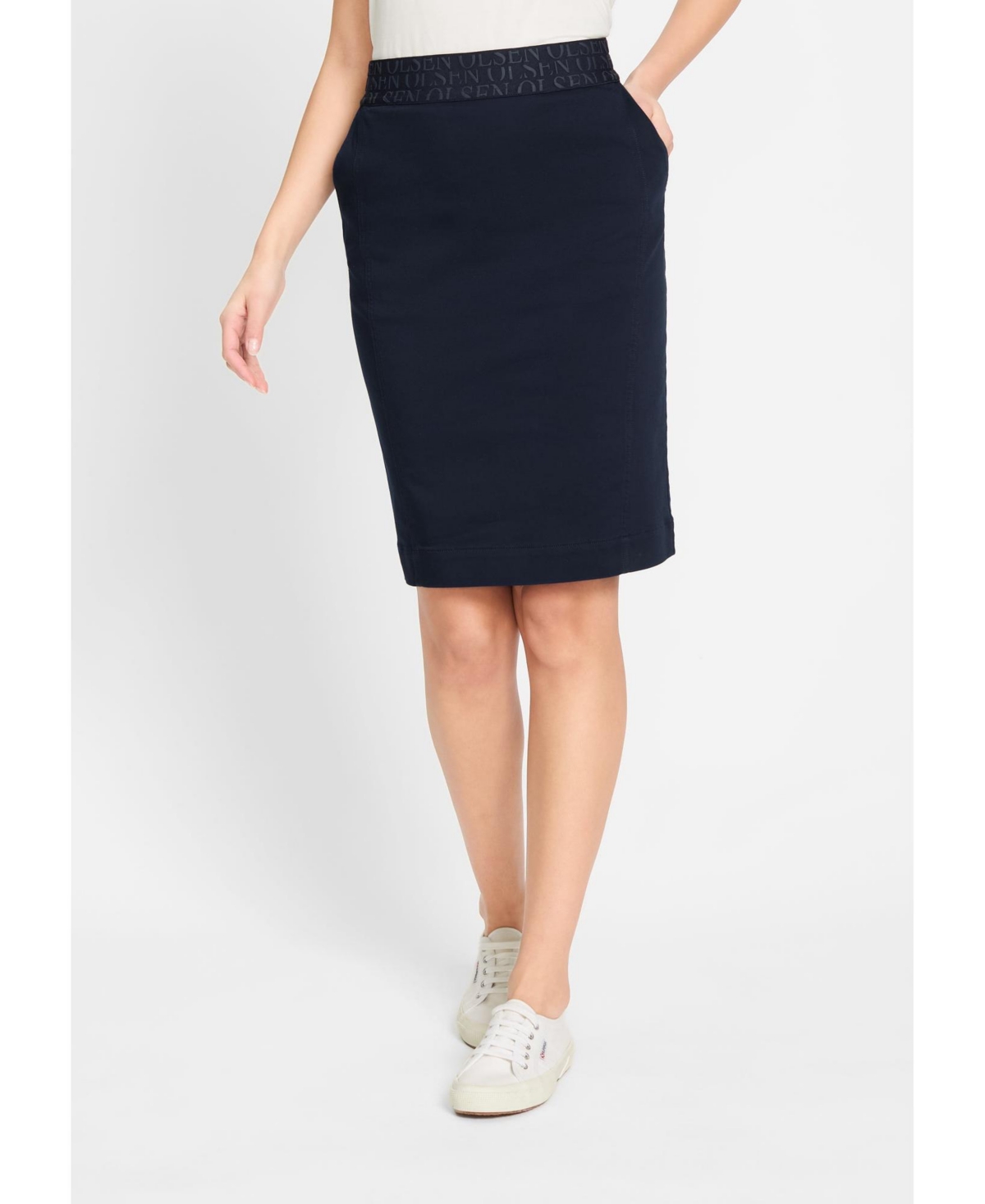 Women's Pull-On Skirt - Ink blue