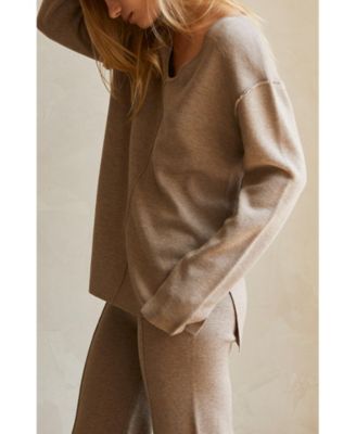 Women's Eve Lounge Wear Sweater Knit Top