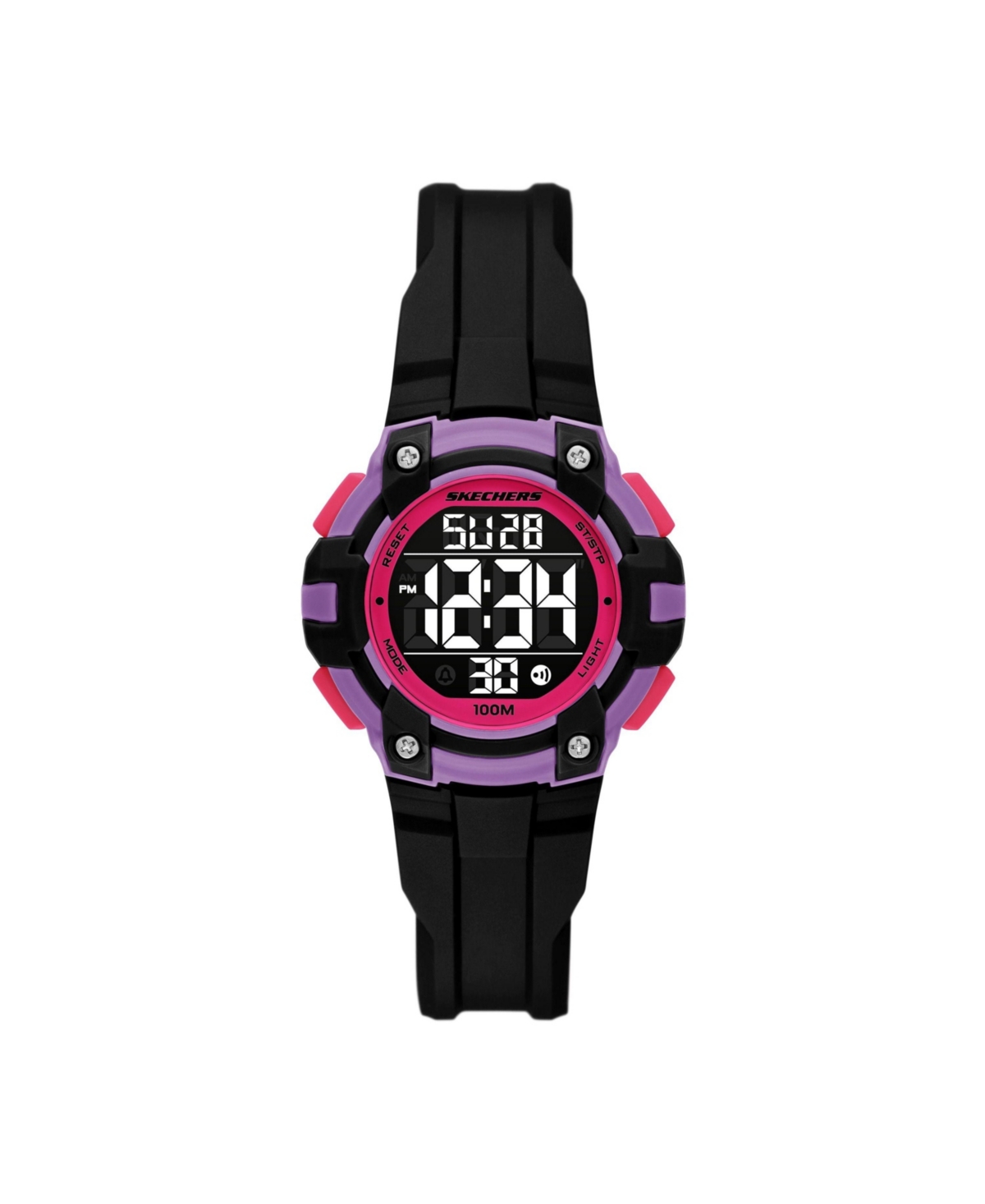 Women's Anoka Digital, Black Polycarbonate Watch - Black
