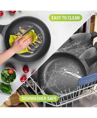 8-Piece Nesting Cookware Set with Silicone Handle Covers