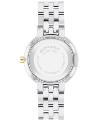 Women's Museum Classic Lab Grown Diamond Swiss Quartz Stainless-Steel Light Yellow PVD Watch, 29.5mm
