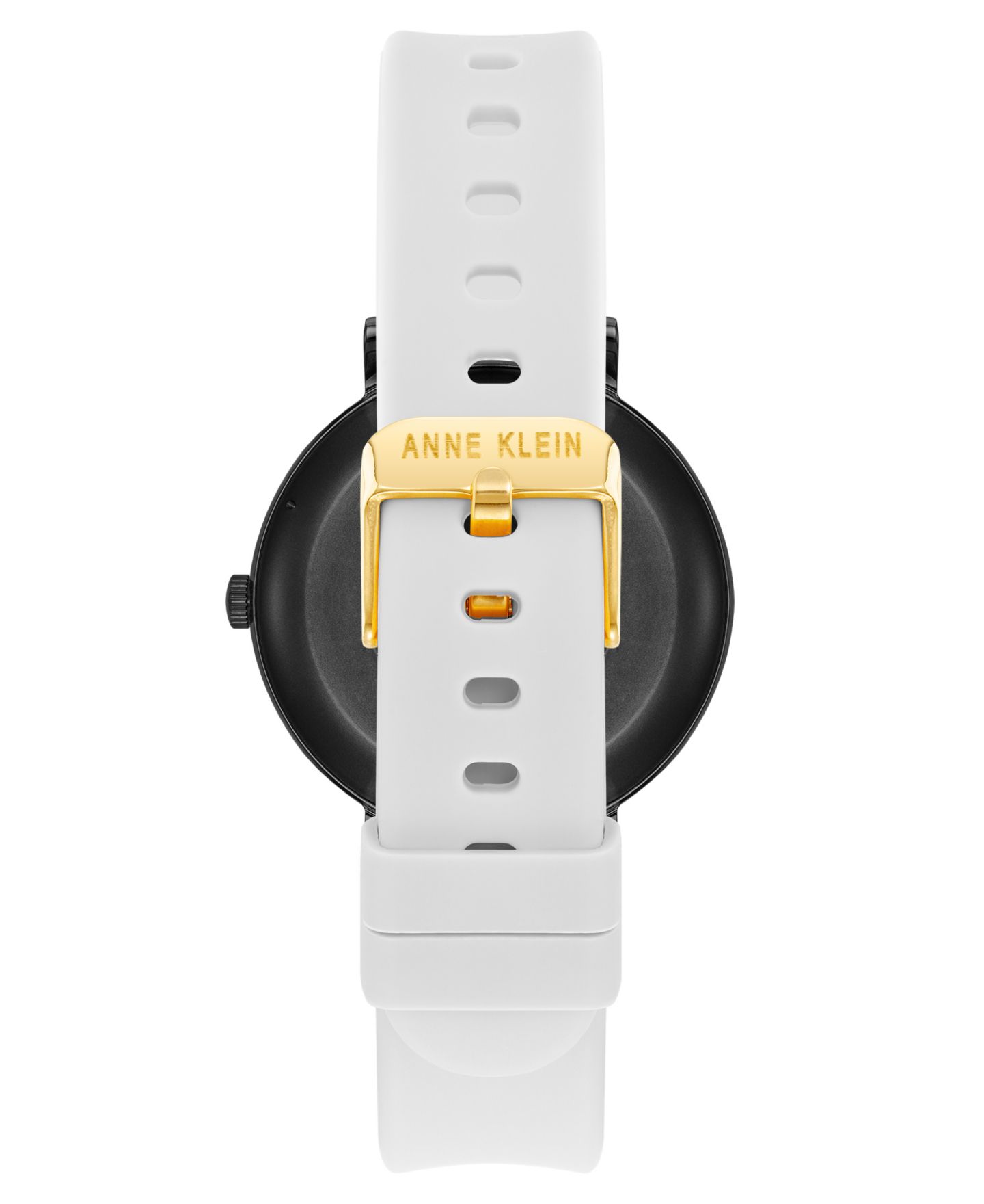 Женские смарт-часы Anne Klein Connect It Prism, золотистый металл, белый силикон, 30 мм — фото 4
