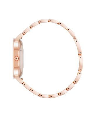 Women's Connect It Prism Smartwatch with Rose Gold-Tone Metal Alloy and Pink Silicone Band, 30mm