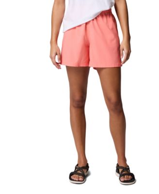 Columbia Womens Mid Rise Blue Vista Hill Shorts Xs 3x In Brown