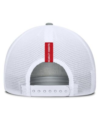 Men's Heather Gray/Scarlet Rutgers Scarlet Knights Profile Trucker Adjustable Hat