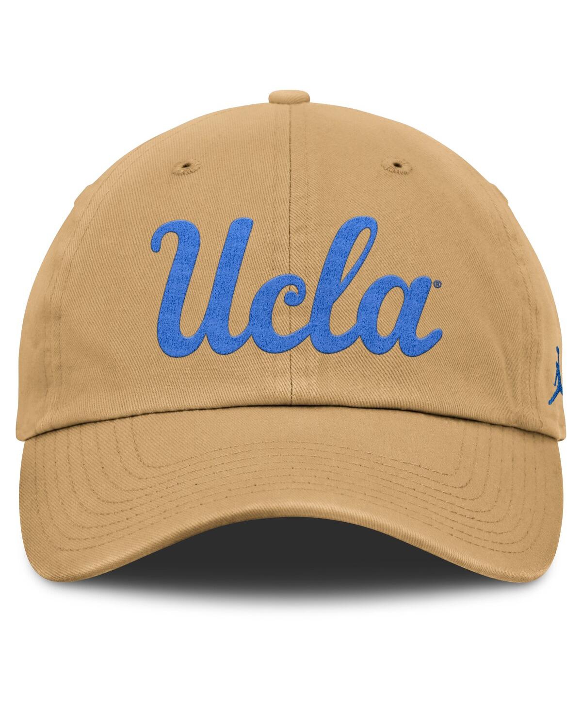 JORDAN MEN'S KHAKI UCLA BRUINS PRIMETIME CLUB ADJUSTABLE HAT 