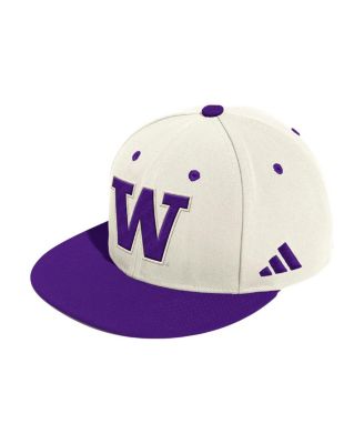 adidas - Men's&nbsp;Adidas Cream Washington Huskies On-Field Fitted Baseball Hat