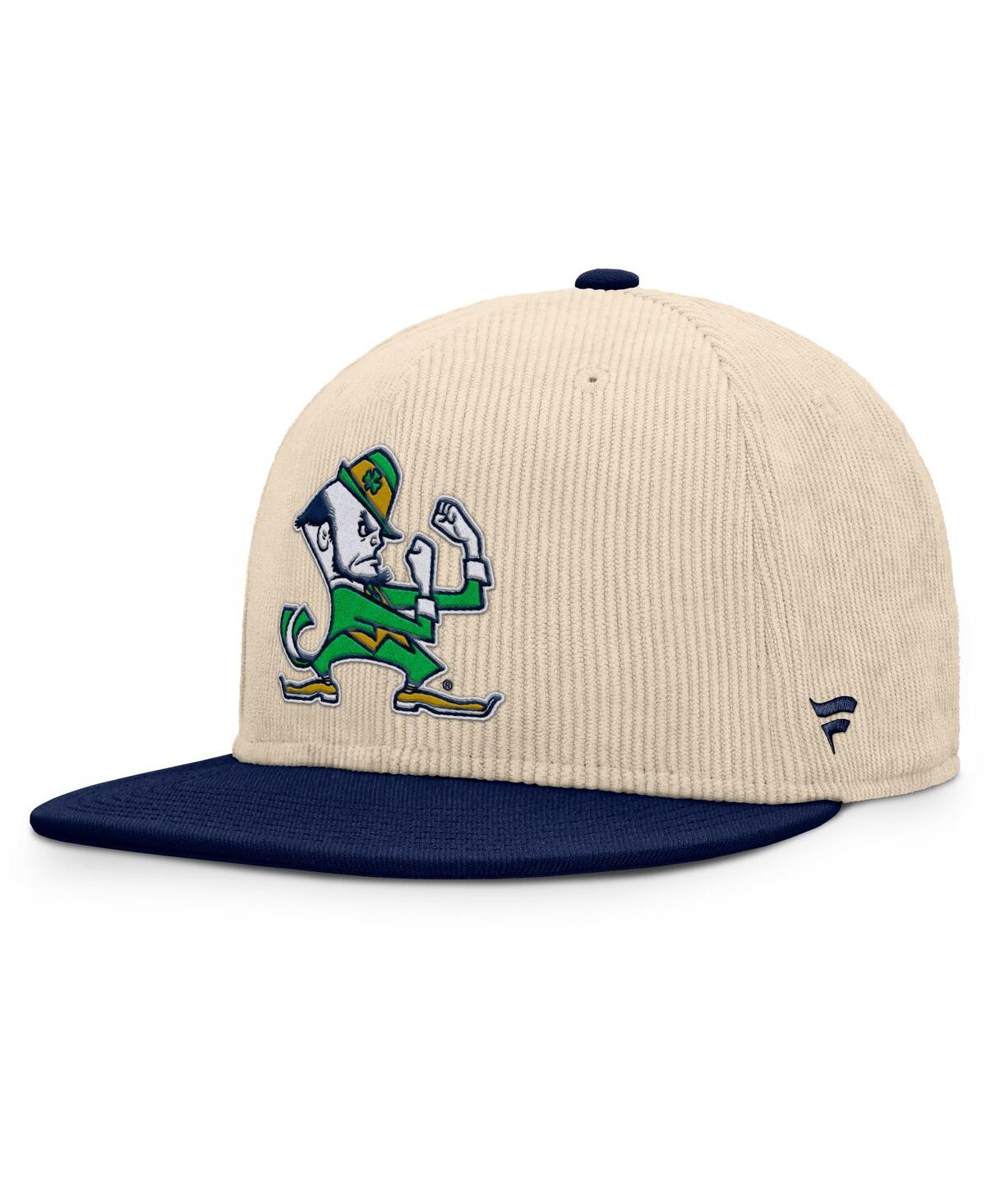 Fanatics Men's Tan Notre Dame Fighting Irish Catcher Snapback Hat In Tan