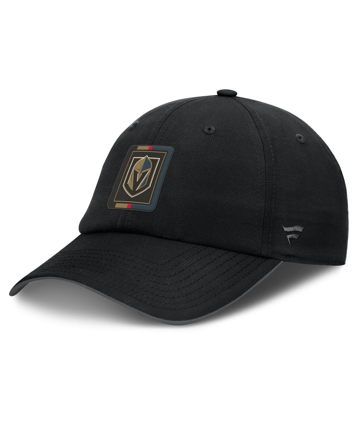 Fanatics Men's Gray/black Vegas Golden Knights Authentic Pro Ripstop Adjustable Hat In Black,charcoal