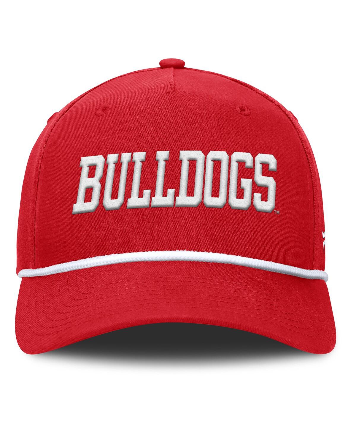 Fanatics Men's Red Fresno State Bulldogs Foul Ball Rope Adjustable Hat In Red