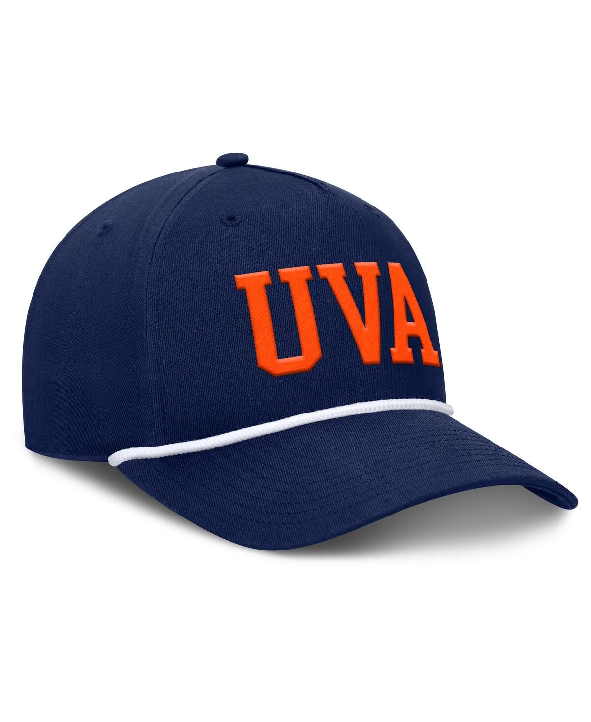 Fanatics Men's Navy Virginia Cavaliers Foul Ball Rope Adjustable Hat In Navy
