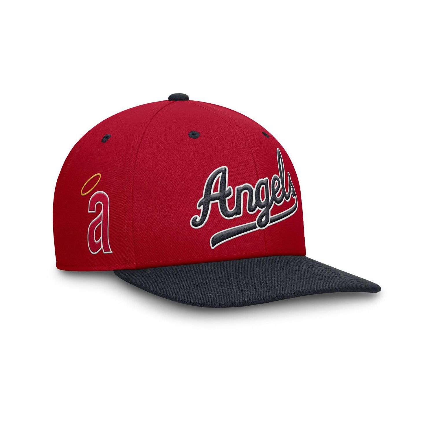 Men's Red/Navy California Angels Cooperstown Collection Pro Performance Snapback Hat