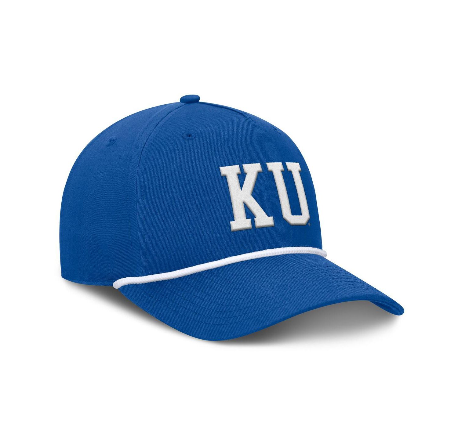 Men's Royal Kansas Jayhawks Foul Ball Rope Adjustable Hat