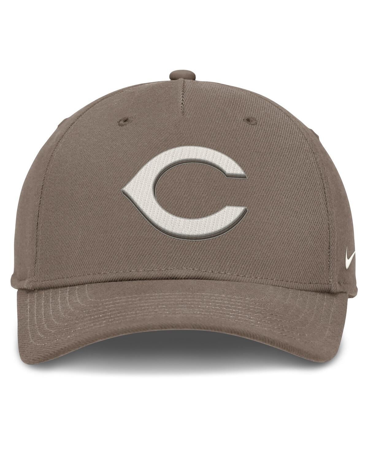 Nike Cincinnati Reds Rise  Men's Dri-fit Mlb Adjustable Hat In Brown
