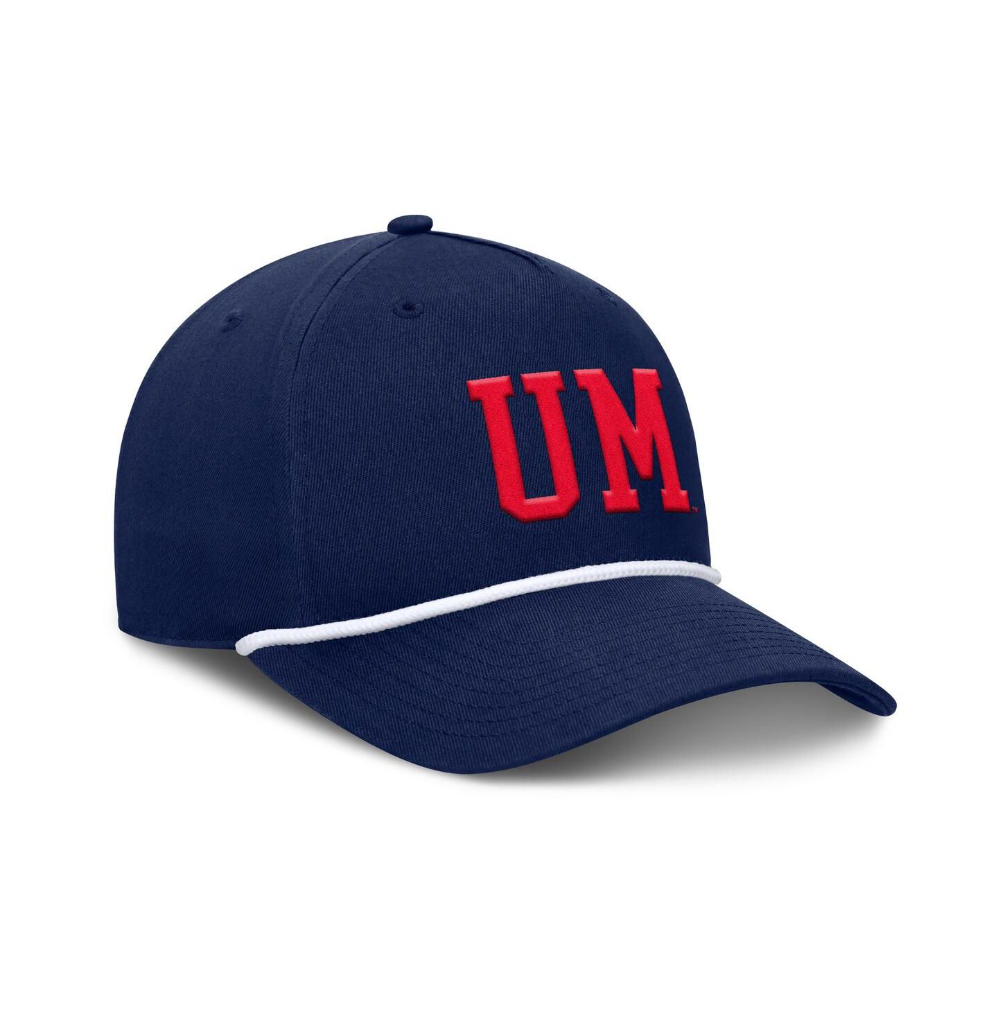 Мужская кепка Fanatics Navy Ole Miss Rebels Foul Ball Rope Adjustable Hat — фото 3