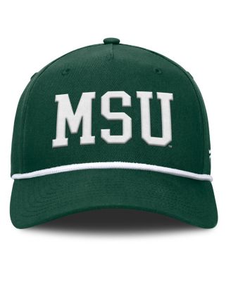 Men's Green Michigan State Spartans Foul Ball Rope Adjustable Hat