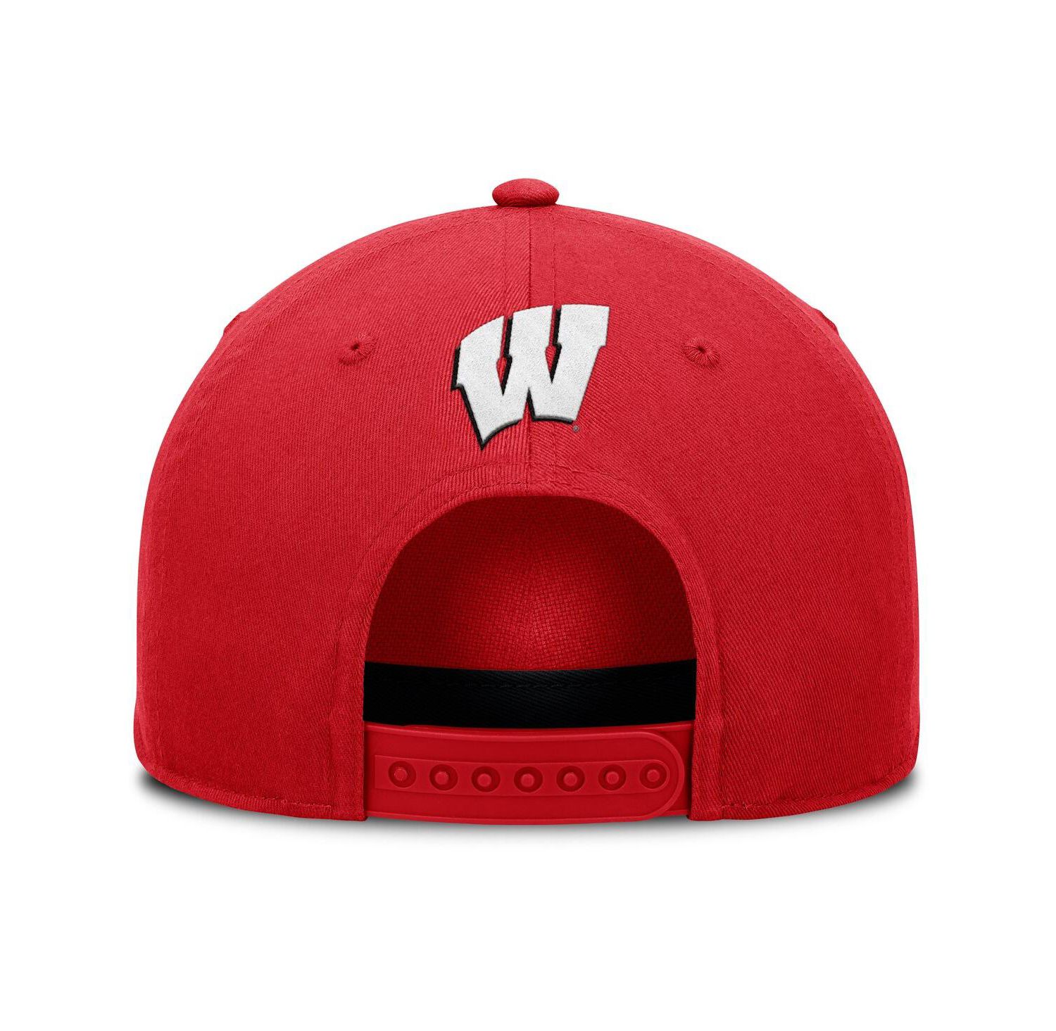 Men's Red Wisconsin Badgers Foul Ball Rope Adjustable Hat