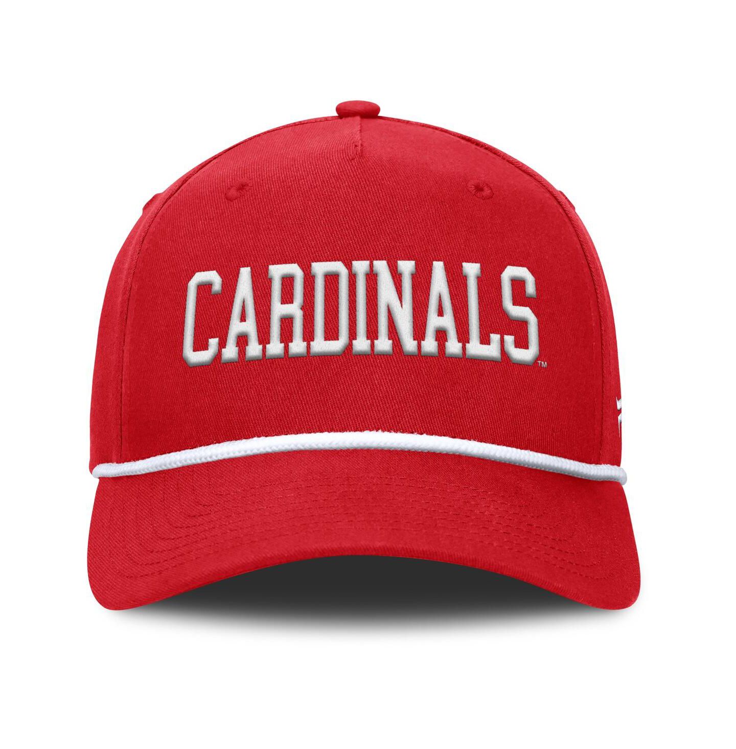 Мужская кепка Fanatics Red Louisville Cardinals Foul Ball Rope Adjustable Hat — фото 4