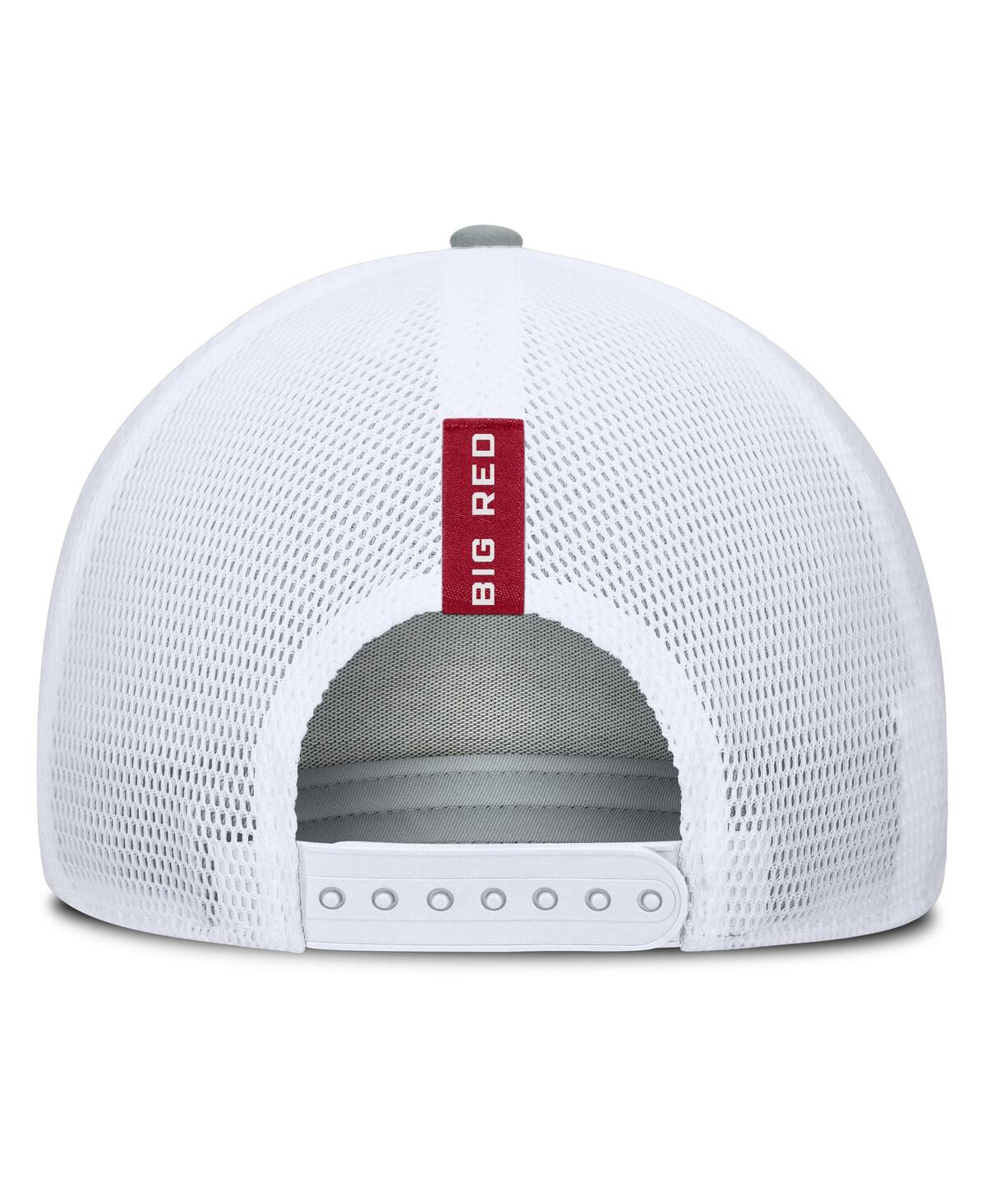 Fanatics Men's Heather Gray/cardinal Arkansas Razorbacks Profile Trucker Adjustable Hat In Heather Gray,cardinal