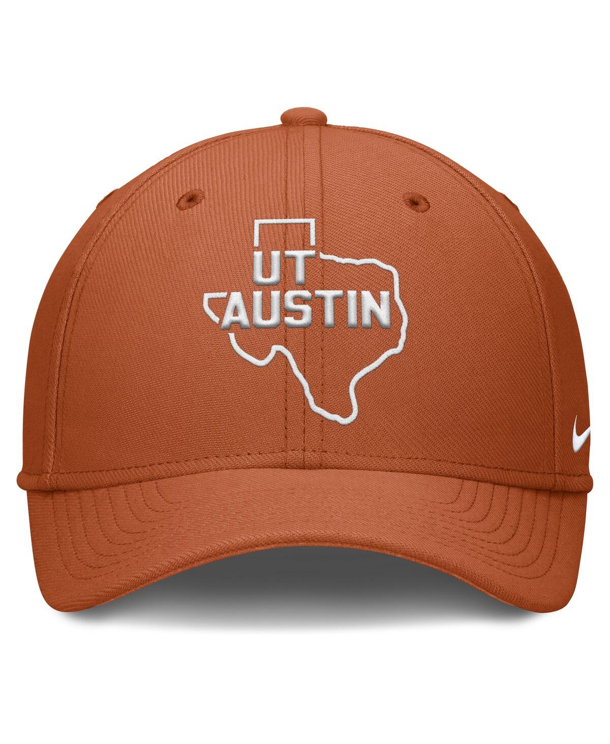 Nike Men's Texas Orange Texas Longhorns Local Swoosh Flex Hat In Orange