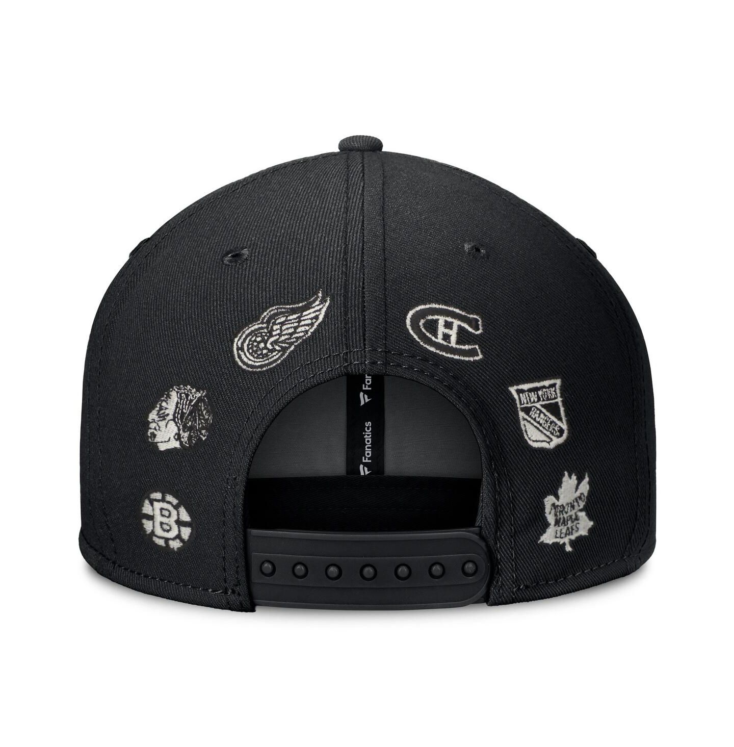Мужская кепка Fanatics Gray Original 6 Henley Snapback Hat — фото 2