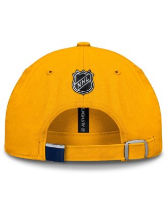 Men's Gold Nashville Predators Authentic Pro Prime Adjustable Hat