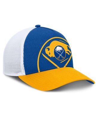 Fanatics - Men's Royal/Gold Buffalo Sabres Authentic Pro A-Frame Rink Adjustable Hat