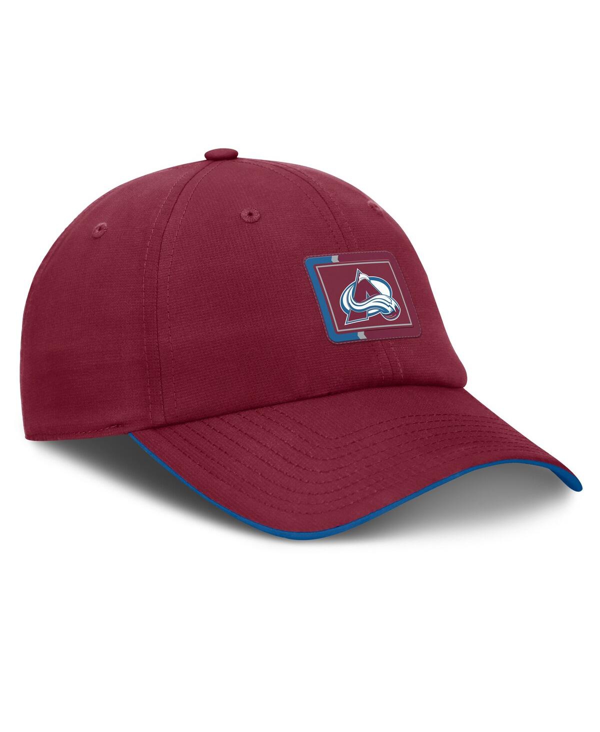 Fanatics Men's Burgundy/blue Colorado Avalanche Authentic Pro Ripstop Adjustable Hat In Burgundy,blue