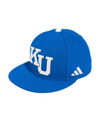 adidas - Men's&nbsp;Adidas Royal Kansas Jayhawks On-Field Fitted Baseball Hat