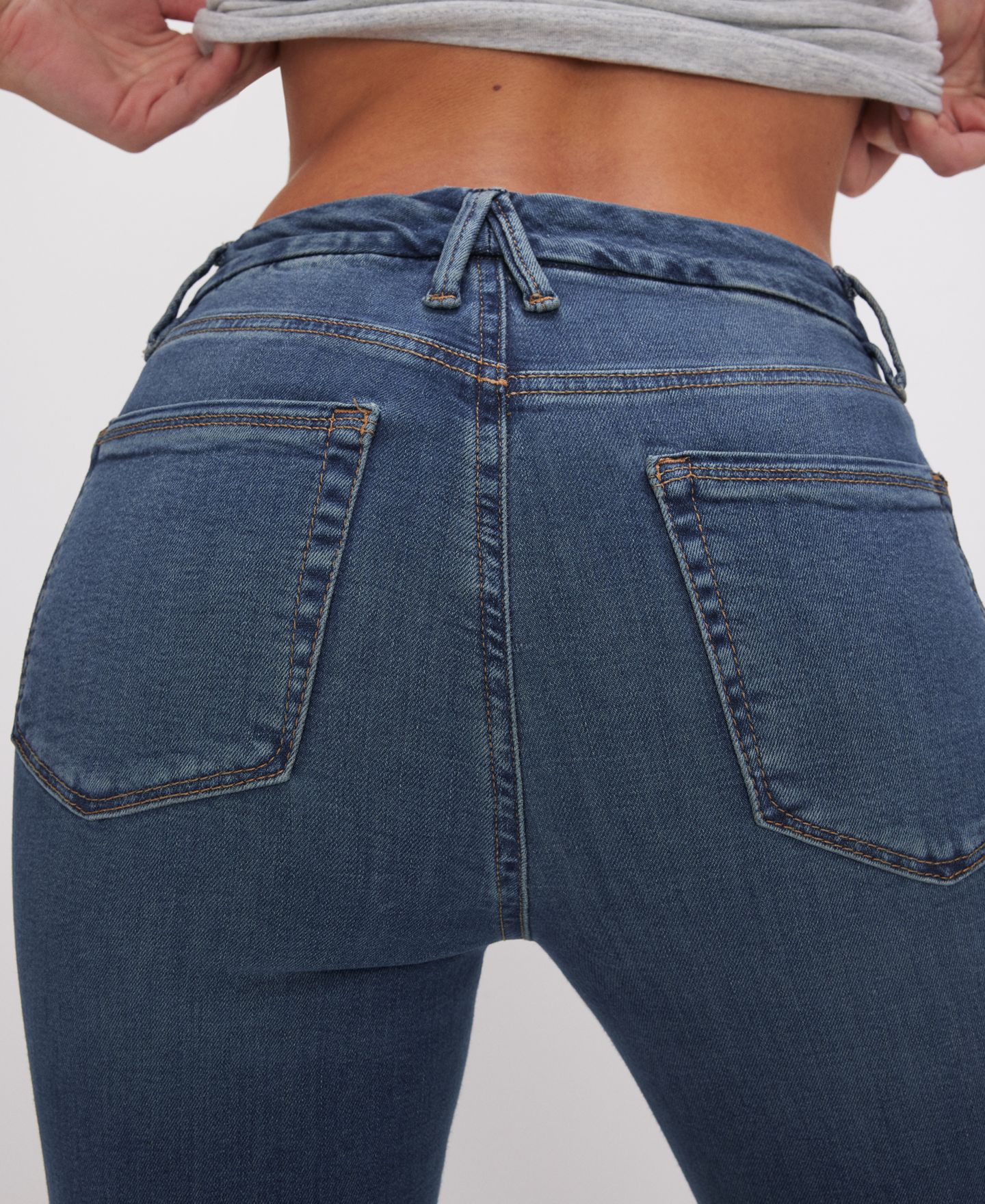 Женские джинсы Good American Good Legs Flare Jeans, Regular & Plus Size, цвет: Синий — фото 14