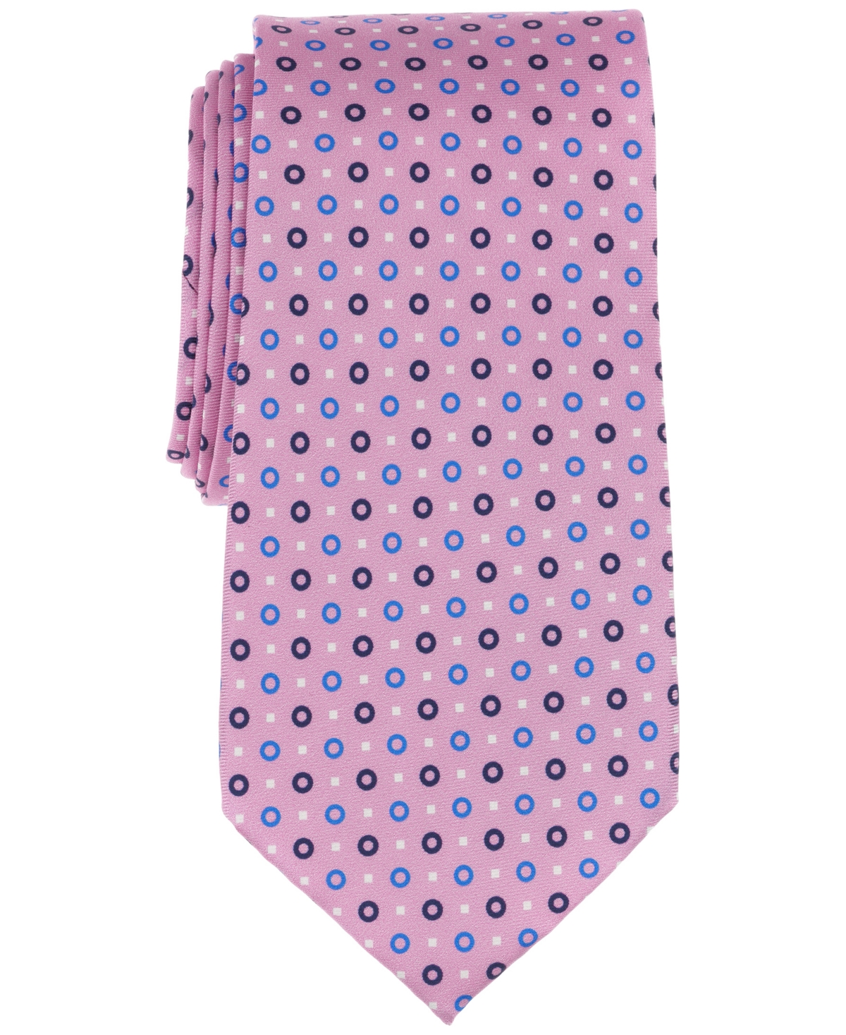 Brooks Brothers Men's Classic Circle & Square Print Silk Tie In Pink