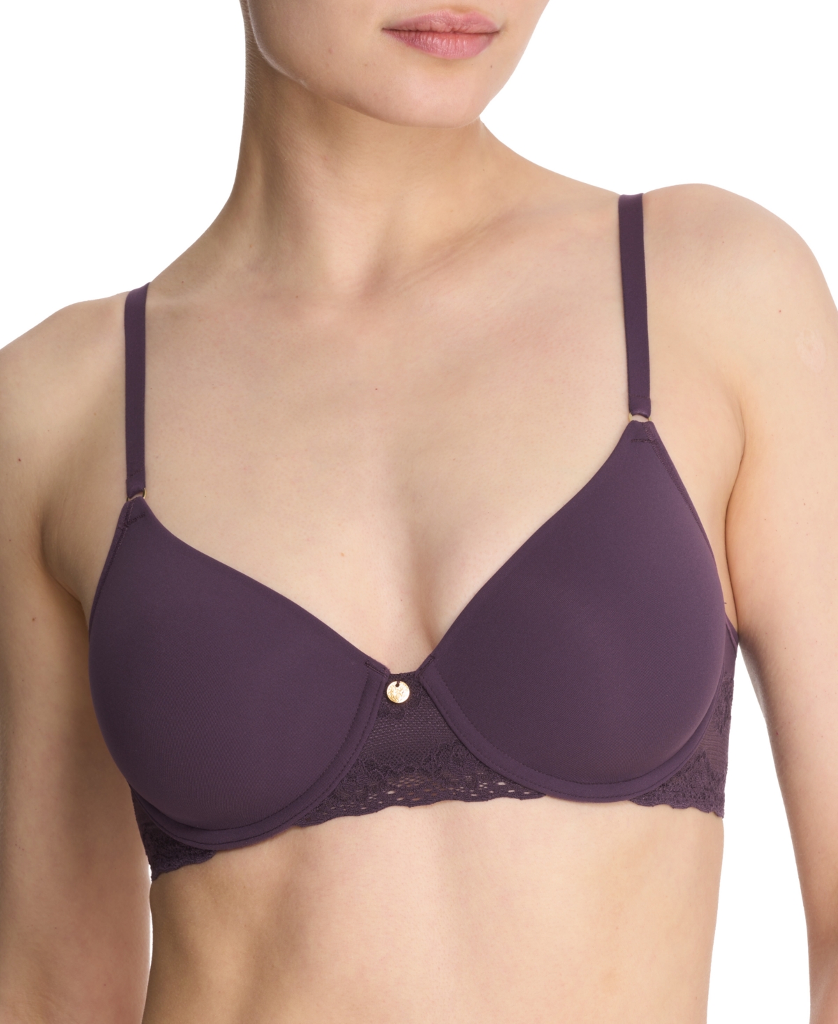 Natori Bliss Perfection All Day Underwire Contour Bra In Purple