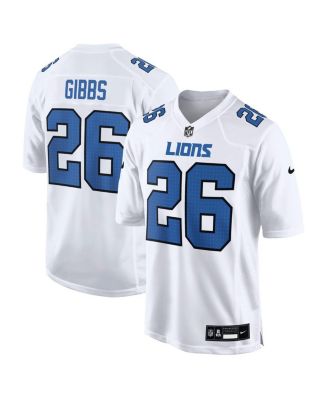Nike - Men's  Jahmyr Gibbs White Detroit Lions Tundra Fashion Game Jersey