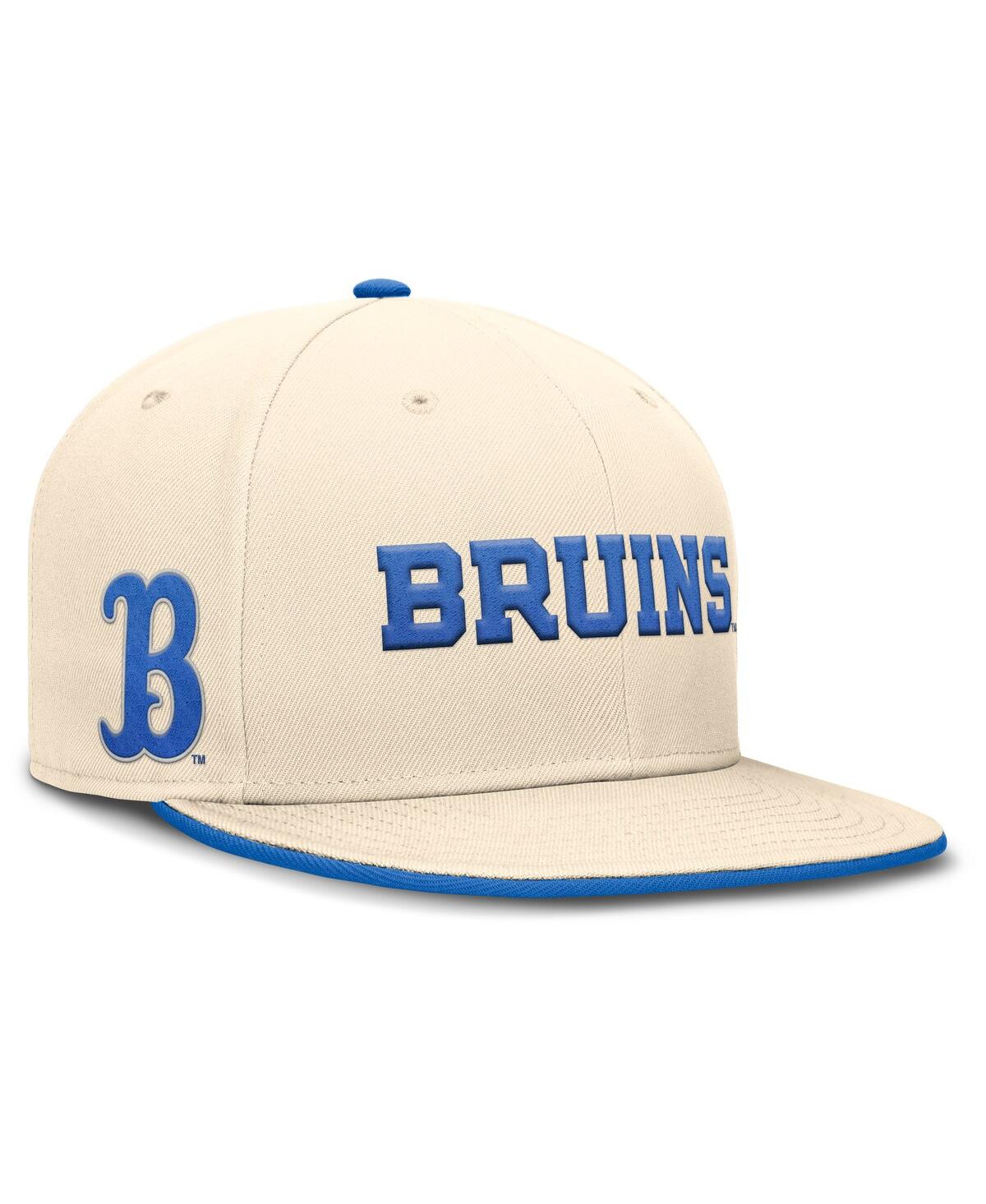 JORDAN MEN'S NATURAL UCLA BRUINS PRIMETIME TRUE PERFORMANCE FITTED HAT 