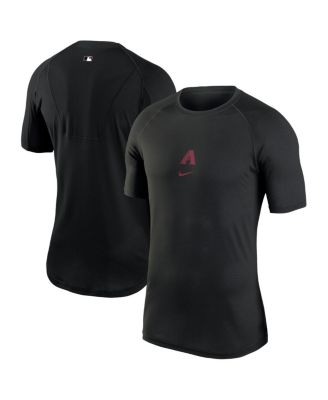 Nike - Men's Black Arizona Diamondbacks Authentic Collection Performance Raglan T-Shirt