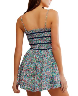 Women's Bali Checked Out Printed Romper