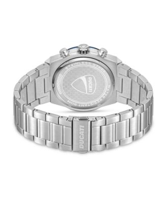 Men's Dress Sport Silver Stainless Steel Watch, 43.5mm