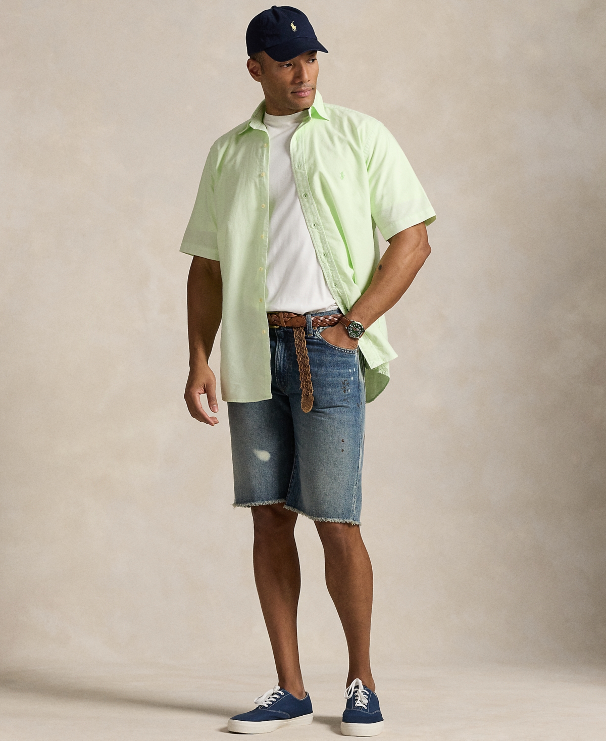 Polo Ralph Lauren Men's Big & Tall Mineral-Dyed Oxford Shirt