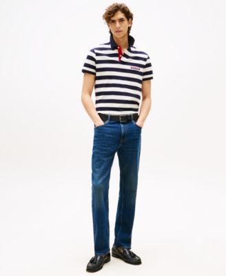 Men's Regular-Fit Stripe Polo Shirt