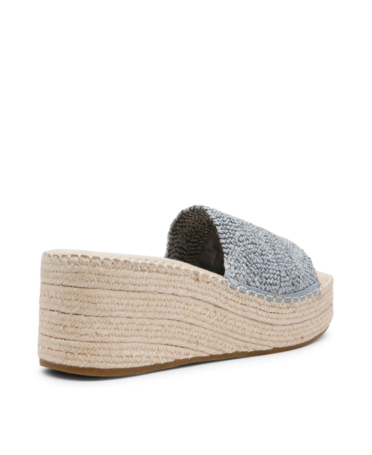 Anne Klein Cruz Platform Wedge Sandal In Light Blue