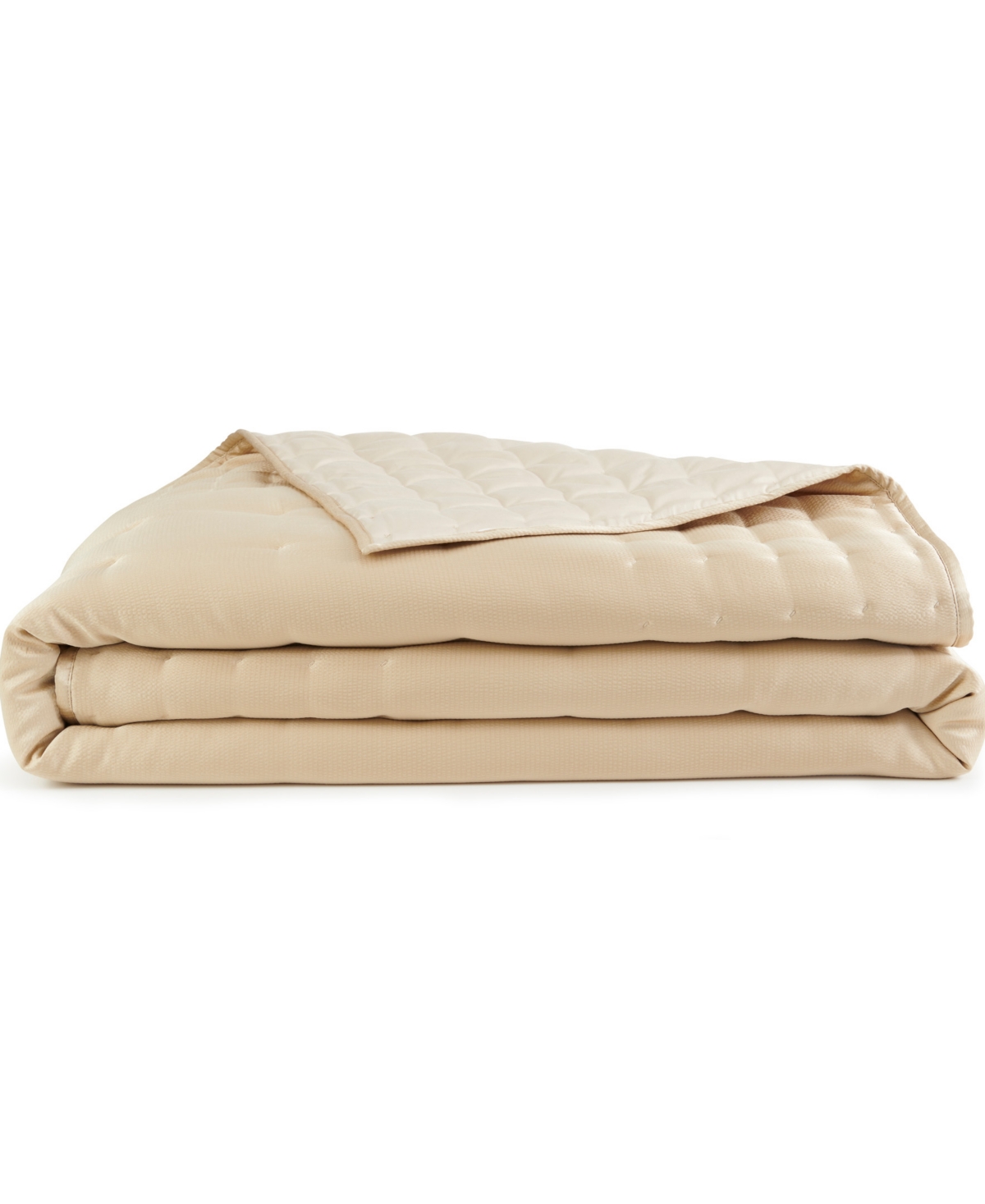 Donna Karan Home Hammered Silk Quilt, King In Gold
